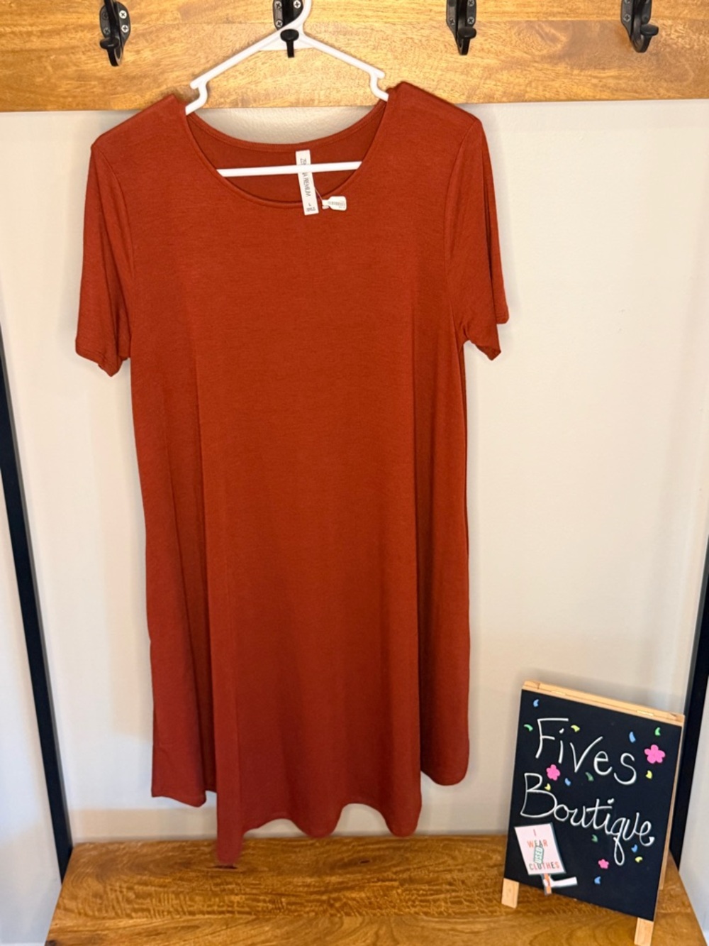 Zenana Short Sleeve Swing Dress